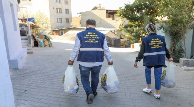 Buca'da kış öncesi sosyal yardım atağı 